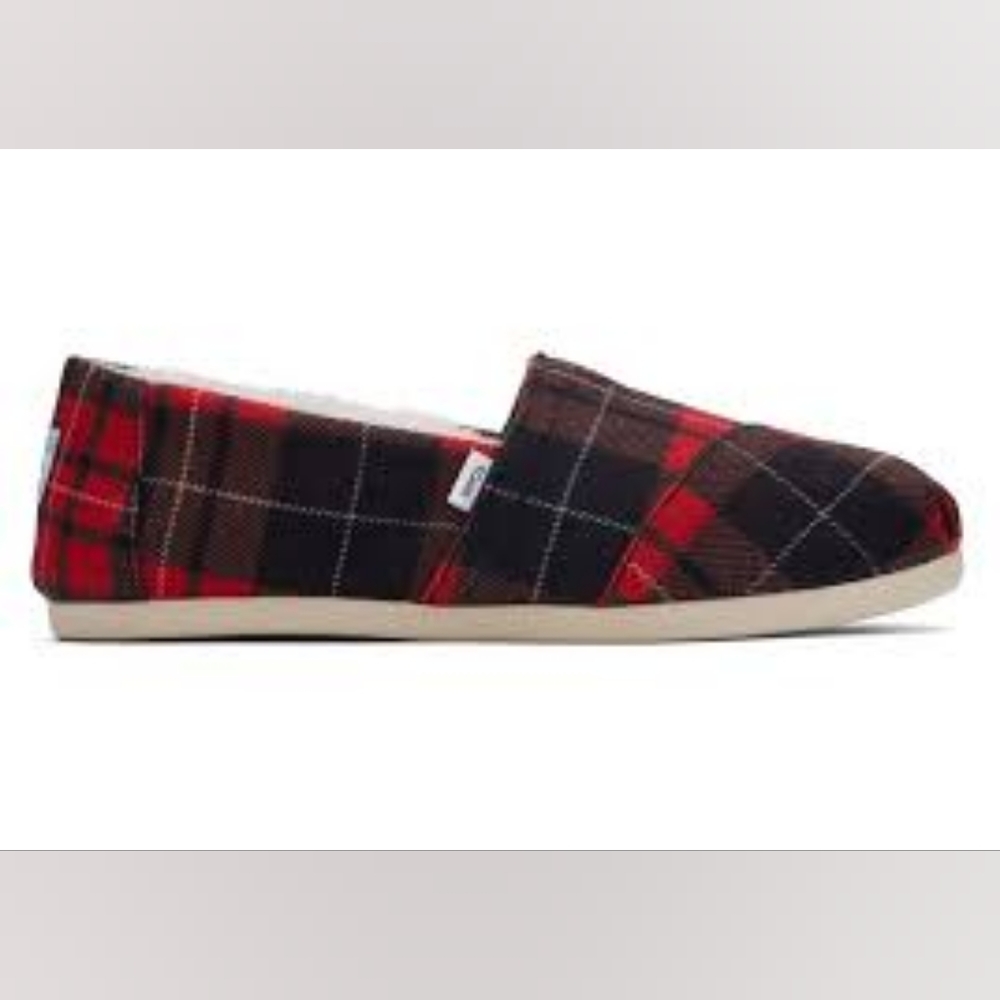 Brand New Toms Alpargata Tartan Plaid